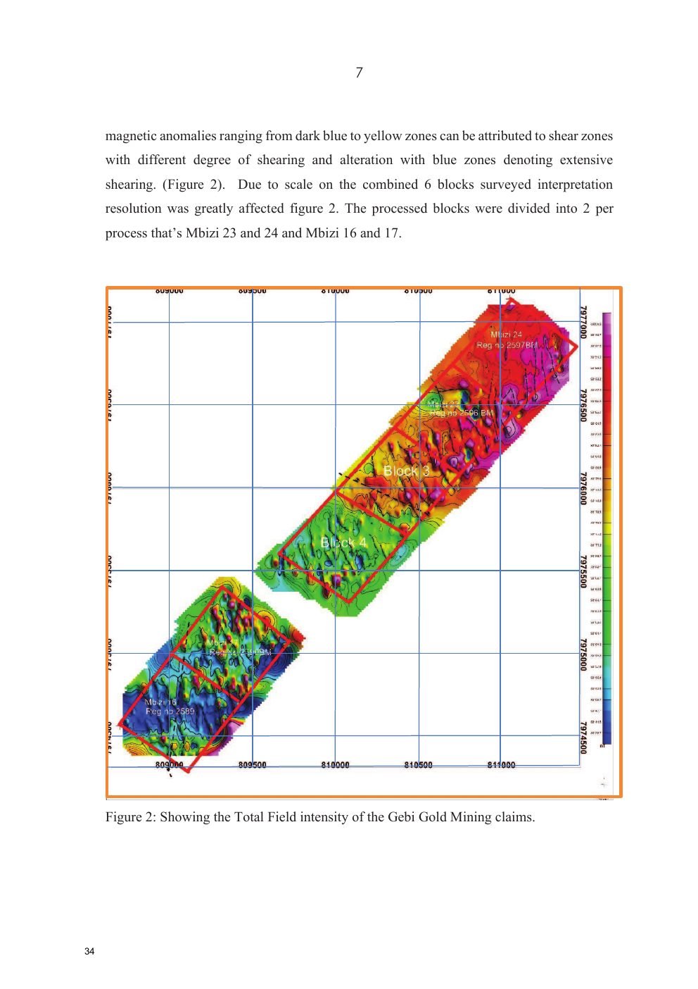 Total field intensity map